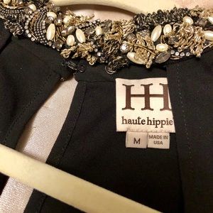Haute Hippie Jeweled neck Dress